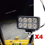 4 Pcs Tractor Square Work Light For Jcb Backhoe 3CX 2C Vibromax Wheeled. Fixed Price $99.00.