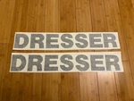 Dresser 24 Logo Decal Stickers (set Of 2) Bulldozer Payloader Heavy Equipment. Fixed Price $31.45.