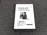 Komatsu FG15ST-16 Forklift Ax Series Chassis Part Catalog Manual 600001A-649999A. Fixed Price $106.23.
