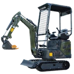 Free Unloading/delivery 16K Mini Excavator Digger 14HP 1.6TON Kubota Epa Engine. Fixed Price $7932.80.