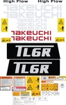 Fits Takeuchi TL6R Decal Kit Skid Steer 3M Vinyl- Free Shippin. Fixed Price $138.95.