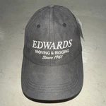 Edwards Moving & Rigging Hat Ball Cap Gray Adult Strapback Cool Max Since 1961. Fixed Price $11.99.