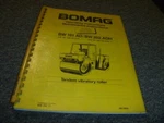 Bomag Bw 161 Ad Tandem Vibratory Roller Operator & Maintenance Manual 00814671. Fixed Price $149.11.