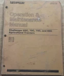 Caterpillar Challenger 65C 70C 75C 85C Tractor Operation Maintenance Manual. Fixed Price $59.99.