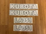 Kubota LA351 Loader B2400 Hst Replacement Decals - Kit Stickers Tractor 4X4. Fixed Price $44.45.