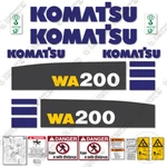 Fits Komatsu WA200-6 Kit Wheel Loader Decals 7 Year Outdoor 3M Vinyl!. Fixed Price $194.95.