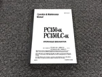 Komatsu PC150-6K Hydraulic Excavator Operator & Maintenance Manual K32001-UP. Fixed Price $90.30.