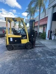 Hyster E60XN-33 Forklift Mast 88/187" 6000 Lb Capacity Electric 36V Cushion Tire. Fixed Price $8500.00.