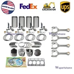 V1903 Overhaul Rebuild Kit+rod For Kubota Engine Holland L555 L553 Skid Steer. Fixed Price $531.05.