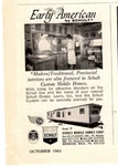 1964 Print Schult Mobile Homes Corp Early American Modern Traditional Trailer. Fixed Price $9.95.