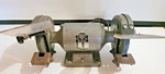 Vtg Miller Falls 1/4 Hp Bench Grinder Ball Bearing Heavy Duty Tool Sharpener Usa. Fixed Price $147.11.