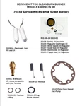 Service Kit 70159 For 90 Hs / 85 9-8 Nozzle Clean Burn Waste Oil. Fixed Price $135.95.