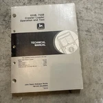 John Deere 655B, 755B Crawler Loader Operations And Test TM1333. Fixed Price $36.00.