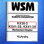 Kubota KX36-3 KX41-3S KX41-3V Workshop Manual Spiral Bind Covering, Xl Foldouts!. Fixed Price $81.84.
