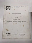 Sunnen CV-616 Troubleshooting Guide Manual Repair Cylinder King Honing Machine. Fixed Price $152.25.