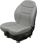 Fits Daewoo Skid Steer Seat & Mechanical Suspension - Gray Vinyl. Fixed Price $639.00.