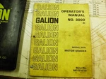 Galion 503L Motor Grader Operators Manual 06112-UP No. 3000R1. Fixed Price $45.00.