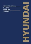 Hyundai 15BTR-9 Forklift Electrical Parts Catalog Manual. Fixed Price $149.00.