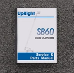 Upright SB60 Platform Boom Lift Parts Catalog Shop Service Manual S/n 1000 &. Fixed Price $92.08.