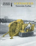 Equipment Brochure Vermeer T-600D Concrete Cutter C1980 (E3725). Fixed Price $12.33.