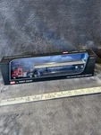 Dcp 1/64 White Western Star Day Cab Utility Flatbed Trailer Viper Red 60-2093. Fixed Price $109.95.