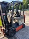 2017 Toyota 8FBCU25 36V Electric Stage Mast 4000 Lb Forklift Works Great!. Fixed Price $6950.00.