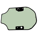 345-6230 Cab Glass Door For Caterpillar Skid Steer 257D3 259D3 262D. Fixed Price $215.69.