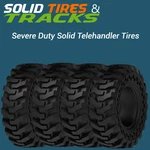 1300-24 Solid Telehandler Tires + Rims 1300X24 For Gradall Gehl Genie Lull Cat. Fixed Price $10270.00.