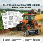 Kubota M105S Tractor Service Repair Workshop Manual Usb. Fixed Price $23.99.