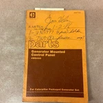 Caterpillar 4W8000 Generator Control Panel Parts Manual Book Catalog Genset. Fixed Price $19.49.