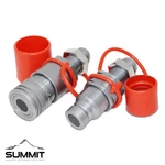 Flat Face Hydraulic Quick Connect Coupler, #10 Jic Bulkhead Skid Steer Mount. Fixed Price $79.95.