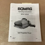 Bomag 814-2 815-2 Asphalt Paver Operating Manual Operation & Maintenance Guide. Fixed Price $49.99.
