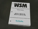 Kubota ZD1211, ZD1211R, ZD1211L, ZD1211RL Zero Turn Mower Service Manual Book. Fixed Price $79.59.