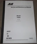 Jlg T500J Tow Behind Boom Lift Service Shop Repair Maintenance Manual Book. Fixed Price $79.99.