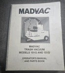 Madvac 101G 101D Trash Vacuum Operator's Manual & Parts Book 1994 Mpn 9481. Fixed Price $104.00.
