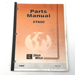 Ditch Witch Excavator Tool Carrier XT850 Parts Catalog Manual Book 053-132. Fixed Price $99.95.