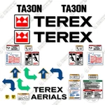 Fits Terex TA30N Decal Kit Man Lift Replacement Stickers - 7 Year 3M Vinyl!. Fixed Price $154.95.