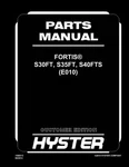 Hyster S30FT,S35FT,S40FTS (E010) Forklift Parts Manual Catalog Diagram Book. Fixed Price $59.00.