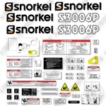 Fits Snorkel S3006P Decal Kit Scissor Lift - 7 Year Outdoor 3M Vinyl!. Fixed Price $134.95.