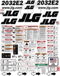 Fits Jlg 2032E2 Scissor Lift Decal Kit Laminated 3M Vinyl - Free Shipping. Fixed Price $184.95.