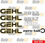 Gehl 283Z 383Z Excavator Set. All Your Equipment. Fixed Price $118.00.