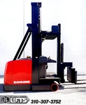 Raymond 960-CSR30T Man-up Swing Reach Turret Truck Forklift 155/298" Mast Low Hr. Fixed Price $69950.00.