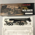 Link-belt Diecast HTC-8670 Limited Edition #302 Series Crane Gray 1/50 Scale. Fixed Price $475.00.