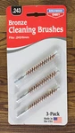 Birchwood Casey Bronze Cleaning Brushes Fits .243 Pack Usa. Fixed Price $14.40.