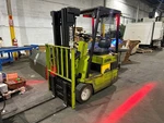 Clark TM15S 3,000LBS. Electric Fork Lift - Wheel, W/charger, Side Shift. Fixed Price $4350.00.