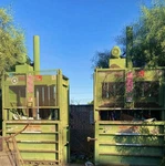 Philadelphia Tramrail Co. Industrial Vertical Baler Green Heavy Equipment. Fixed Price $4000.00.