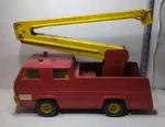 Vintage Tonka #34 Fire Truck Boom Lift Snorkel Pressed Steel Toy. Fixed Price $14.95.
