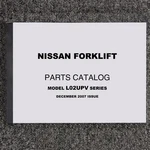 Nissan MPL02A25LV Forklift Truck Parts Catalog Manual Book Upv Series. Fixed Price $139.30.