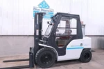 2019' Unicarriers, 9,000# Pneumatic, Diesel, Three Stage, 4 Way, S/s & F/p, Cab. Fixed Price $37900.00.