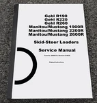 Mustang 1900R 2200R 2600R Skid Steer Loader Service Repair Manual Pn 50950134. Fixed Price $117.84.